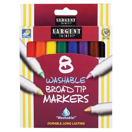 Sargent Art Sargent Art Inc. SAR221550 Sargent Art Washable Felt Super Tip Markers Broad Tip SAR221550